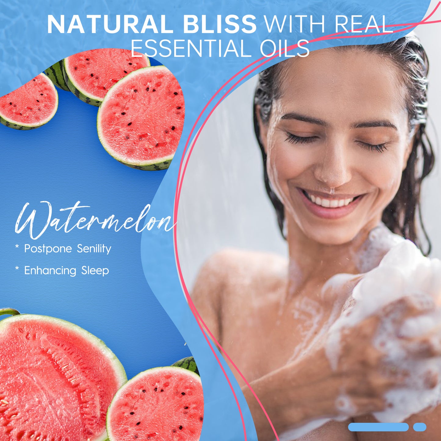 Swcandy Aromatherapy Shower Steamers Gifts Watermelon 8 Pcs