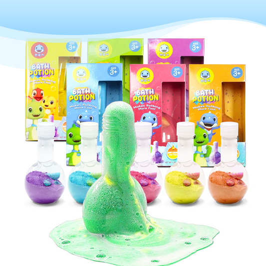 Kids Bath Bombs Potions, SWCANDY 6 Pack GREEN Bubble Bath Toys Tub for Kid Colorful Fizzy Fun, Cool Foam Kit Color Scientific Magical Nontoxic Fizzes Eruption Girls Toddler stocking stuffers Christmas Gifts